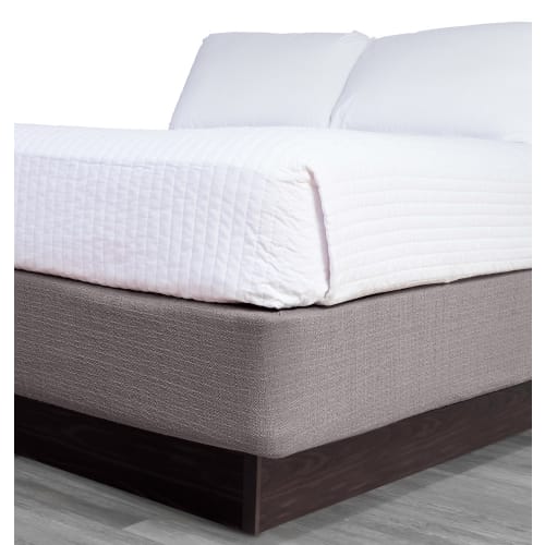 Bleeker Bed Wrap, 98% Polyester / 2% Spandex, Queen, Fits Depth up to 11" Deep, Umber White